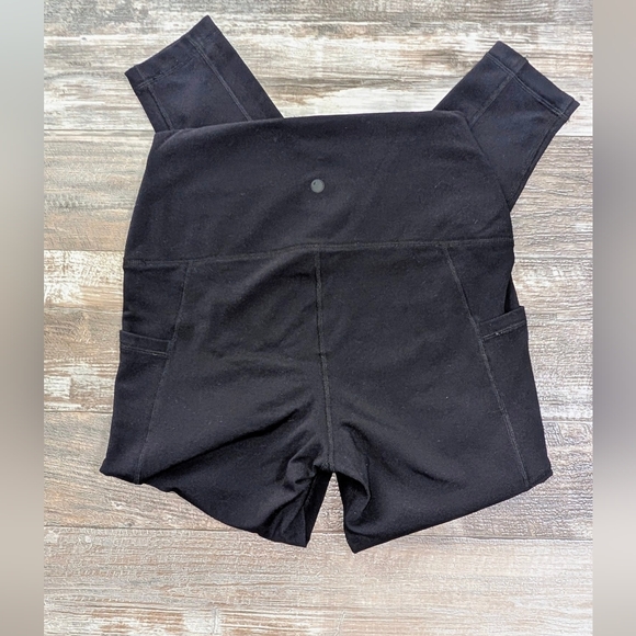 💖HP💖 Yogalicious Lux Black High-Waisted Leggings with Side Pockets -Sz L - Picture 4 of 6